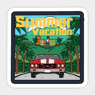 Summer Time Traveling Sticker